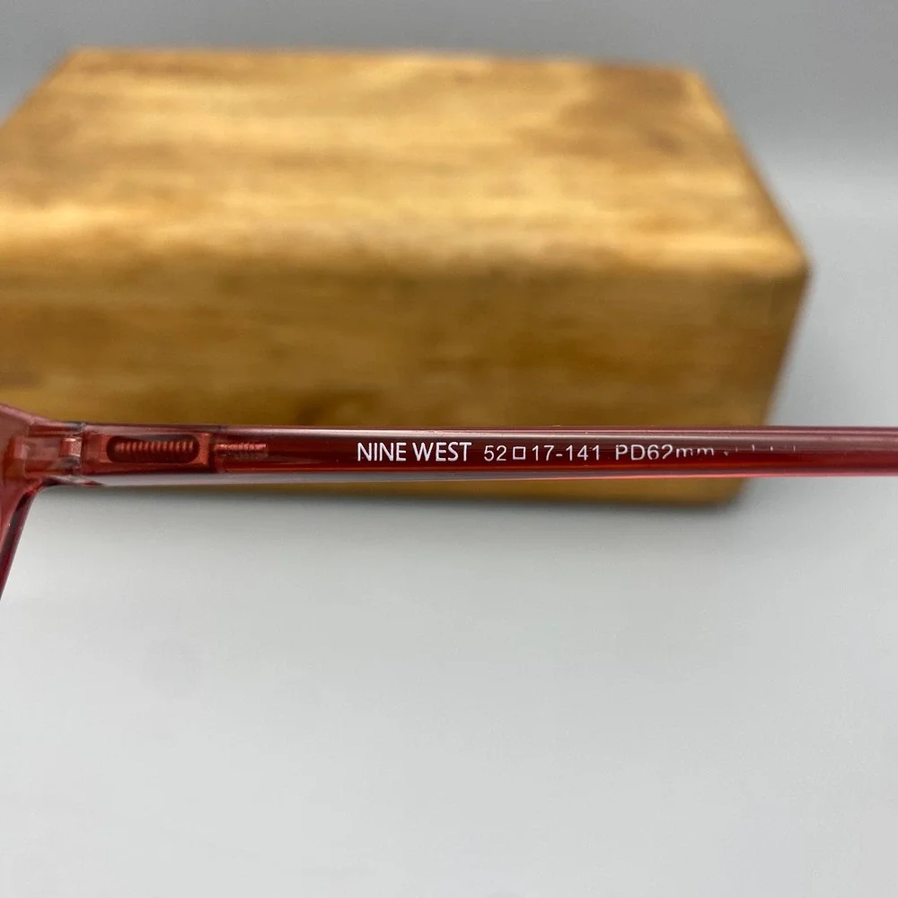 Nine West Women's 2 Pair Reading Glasses 1.50 Clear & Red Frames Reading Glasses